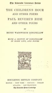 Cover of: The children's hour and other poems by Henry Wadsworth Longfellow