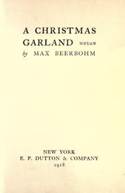 Cover of: A Christmas garland by Sir Max Beerbohm