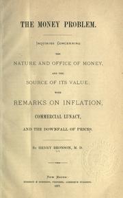 The money problem by Henry Bronson