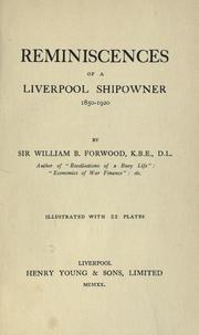 Cover of: Reminiscences of a Liverpool shipowner, 1850-1920.