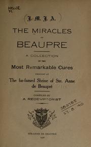 Cover of: The miracles of Beaupr©Øe by compiled by a Redemptoris