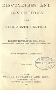 Cover of: Discoveries and inventions of the nineteenth century