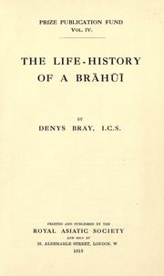Cover of: The life-history of a Br©Æah©Æu©Æi