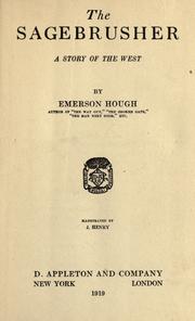 Cover of: The sagebrusher: a story of the West