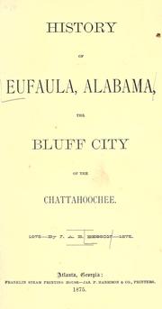Cover of: History of Eufaula, Alabama by J. A. B. Besson