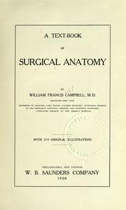 Cover of: text-book of surgical anatomy