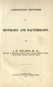 Cover of: Laboratory methods of histology and bacteriology.