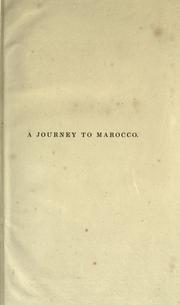 Cover of: A journey to Morocco, in 1826