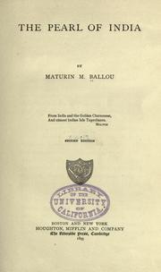 Cover of: The Pearl of India by Ballou, Maturin Murray