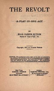 Cover of: The revolt: a play in one act