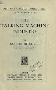 Cover of: talking machine industry.