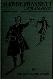 Cover of: Blennerhassett: or, The decrees of fate; a romance founded upon events in American history