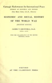 Cover of: Allied shipping control by James Arthur Salter, 1st Baron Salter, James Arthur Salter, 1st Baron Salter