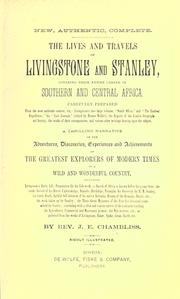 Cover of: The lives and travels of Livingstone and Stanley: covering their entire career in Southern and Central Africa.