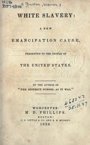 Cover of: White slavery by Warren Burton