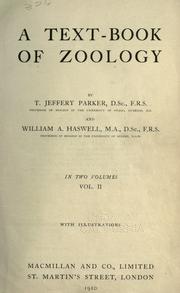 Cover of: A text-book of zoology