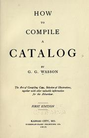 Cover of: How to compile a catalog