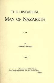 Cover of: The historical Man of Nazareth