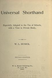 Cover of: Universal shorthand.