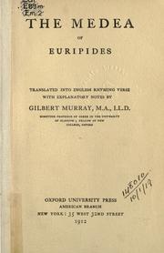 Cover of: The  Medea. by Euripides