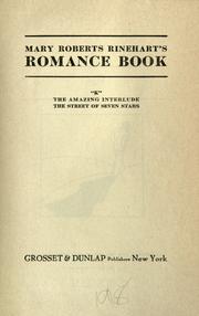Cover of: Mary Roberts Rinehart's romance book by Mary Roberts Rinehart