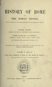 Cover of: History of Rome and the Roman people, from its origin to the establishment of the Christian empire by Victor Duruy