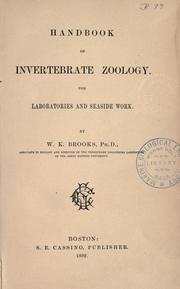 Cover of: Handbook of invertebrate zoology. by Brooks, William Keith