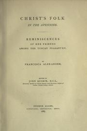 Cover of: Christ's folk in the Apennine