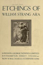 Cover of: Etchings of William Strang, A. R. A. by Frank Newbolt