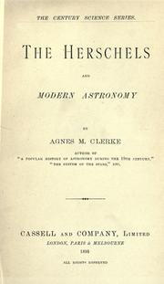 Cover of: The Herschels and modern astronomy