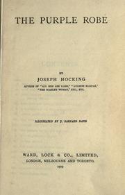 Cover of: The purple robe by Joseph Hocking