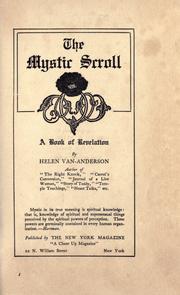 Cover of: The mystic scroll: a book of revelation