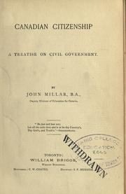 Cover of: Canadian citizenship by John Millar