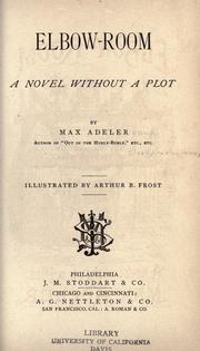 Cover of: Elbow-room by Charles Heber Clark, Charles Heber Clark