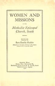 Cover of: Women and missions in the Methodist Episcopal Church, South