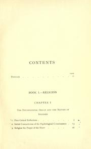 Cover of: Outlines of a philosophy of religion