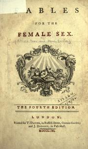 Cover of: Fables for the female sex. by Edward Moore