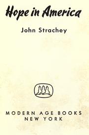 Hope in America by Strachey, John