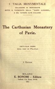 Cover of: The Carthusian monastery of Pavie: sixty-four views, with text