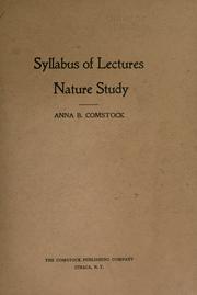 Cover of: Syllabus of lectures.: Nature study.