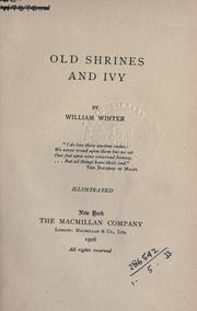 Cover of: Old shrines and ivy.