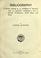 Cover of: Bibliography of works relating to, or published in, Hawick