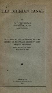 Cover of: The Isthmian canal