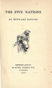 Cover of: The  five nations. by Rudyard Kipling