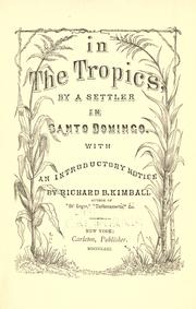 Cover of: In the tropics by Joseph Warren Fabens