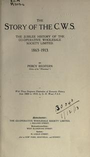 The story of the C.W.S by Percy Redfern