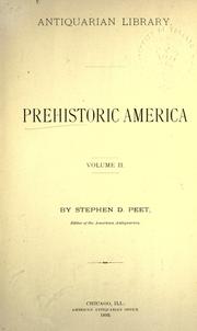 Cover of: Prehistoric America