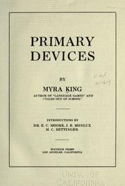 Cover of: Primary devices. by Myra King