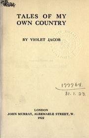 Cover of: Tales of my own country. by Violet Jacob