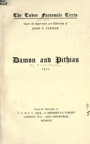 Cover of: Damon and Pithias. by Edwards, Richard